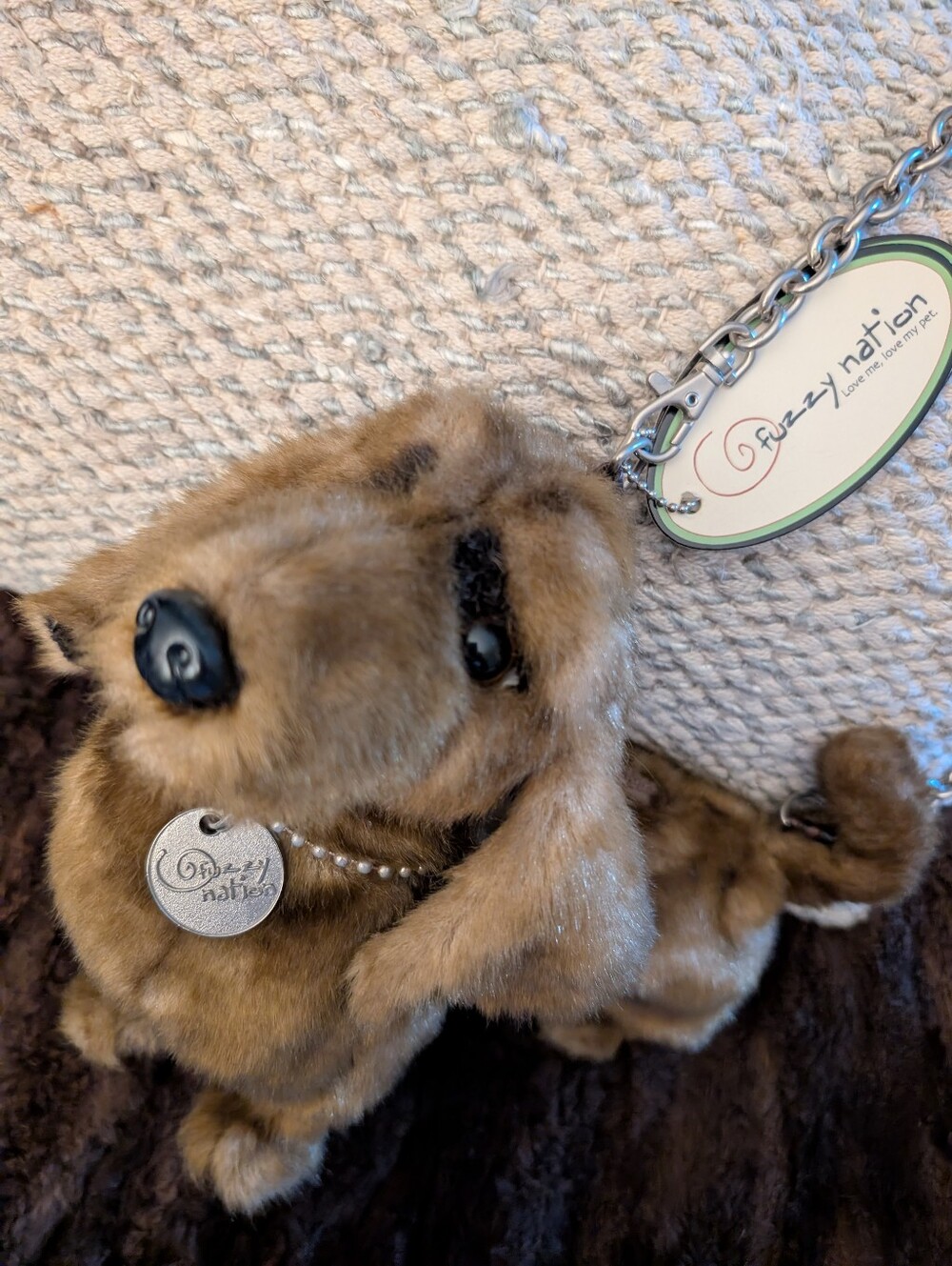 Fuzzy Nation Stuffed Plush Dachshund Handbag - Picture 3 of 9